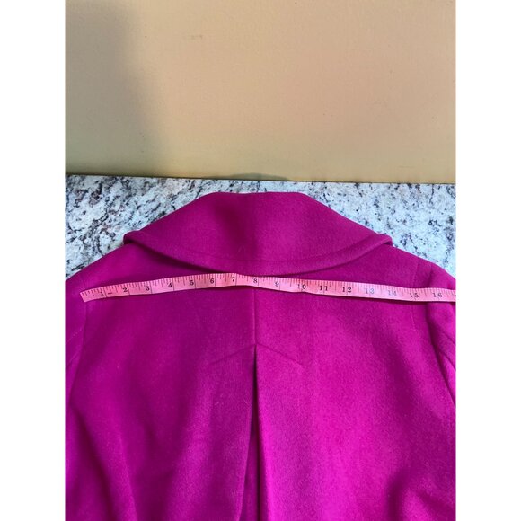 Talbots Wool Blend Coat 10 Pink Button Front Peacoat Lined Corpcore - Picture 7 of 9